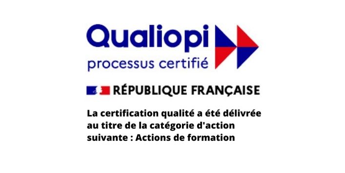 Logo Qualiopi - Actions de formation noir